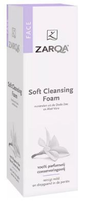 Foto van Zarqa facewash soft clean foam pomp 150ml via drogist