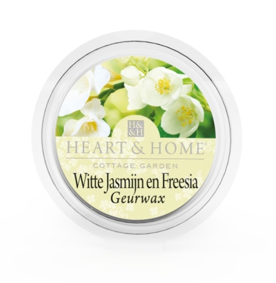 Foto van Heart & home geurwax - witte jasmijn en freesia 1st via drogist