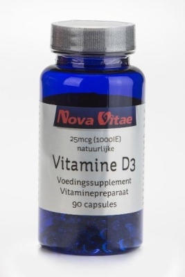 Foto van Nova vitae vitamine d3 1000iu 90cap via drogist