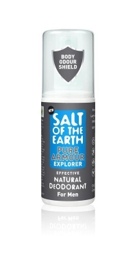 Foto van Salt ofthe earth natuurlijke deodorant pure armour for men spray 100ml via drogist