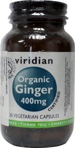 Foto van Viridian organic ginger root 400mg @ 30cap 30cap via drogist