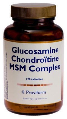 Foto van Proviform glucosamine chondroitine complex msm 120tab via drogist