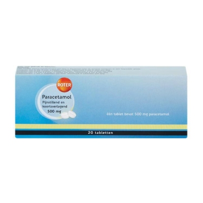 Roter paracetamol 500mg 20tab  drogist