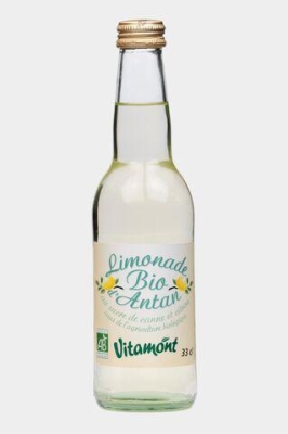 Foto van Vitamont limonade citroen/rietsuiker bio 330ml via drogist