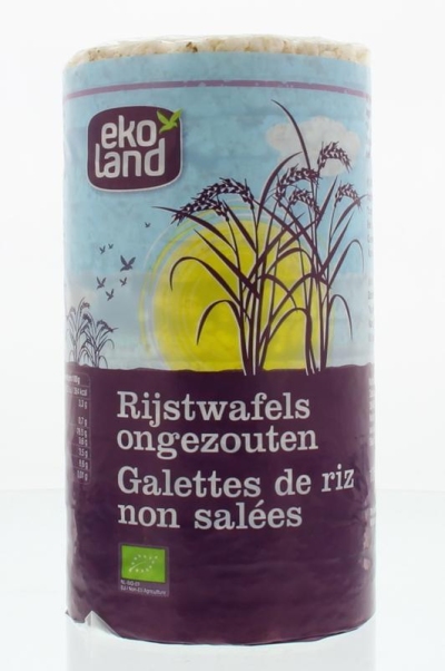 Foto van Ekoland rijstwafels ongezout 100g via drogist