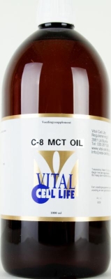Foto van Vital cell life mct c8 olie 1000ml via drogist