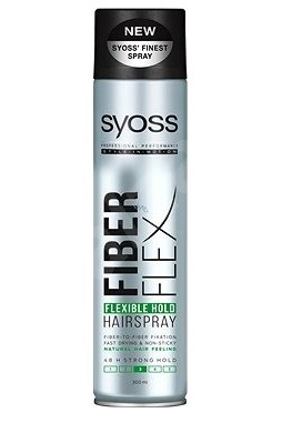 Foto van Syoss fiber flex volume haarspray 400ml via drogist