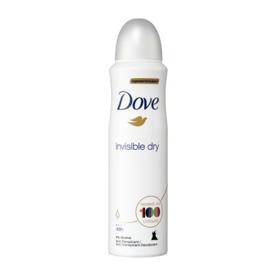 Foto van Dove deodorant spray invisible dry 150ml via drogist