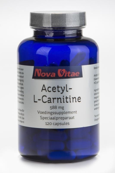 Foto van Nova vitae acetyl l carnitine 500 mg 120cap via drogist