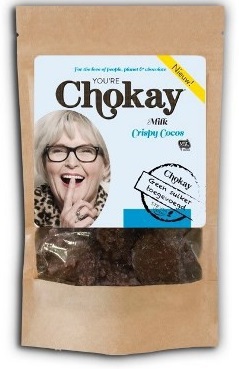 Foto van Chokay crispy cocos bio 110gr via drogist