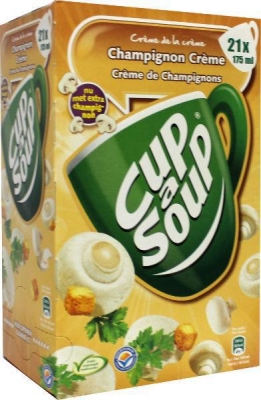 Foto van Cup a soup champignon creme soep 21zk via drogist