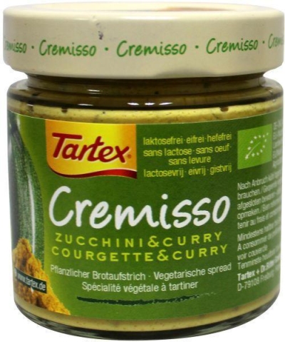 Foto van Tartex cremisso courgetty curry 6 x 180g via drogist