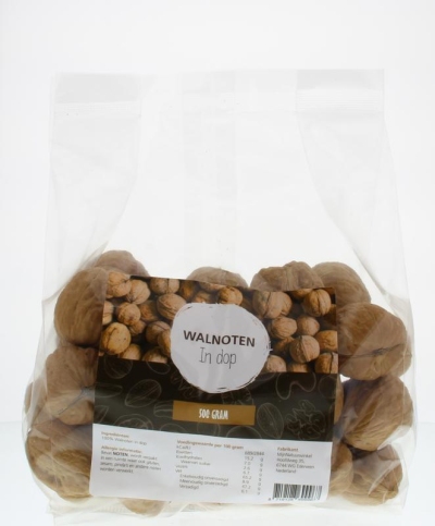 Foto van Mijnnatuurwinkel walnoten in dop 500g via drogist