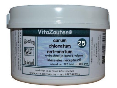 Foto van Vita reform van der snoek aurum chlor. natronatum vitazout nr. 25 720tb via drogist