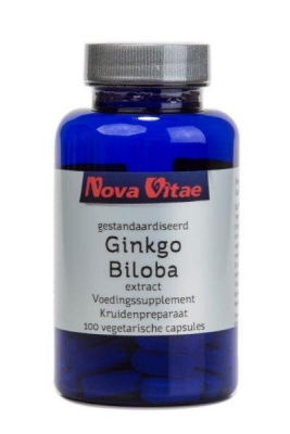 Foto van Nova vitae ginkgo biloba extract 120 mg 100vc via drogist