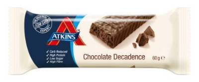 Foto van Atkins advantage decadence chocolate reep 60g via drogist