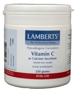 Foto van Lamberts vitamine c calcium ascorbaat 250g via drogist