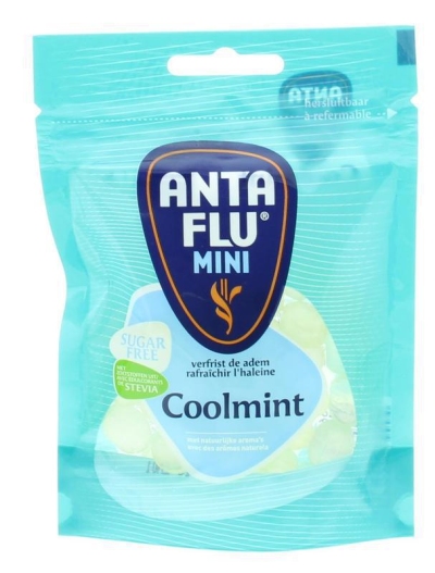 Foto van Anta flu cool mint stevia 50g via drogist
