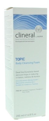 Foto van Ahava clineral topic body cleansing foam 200ml via drogist