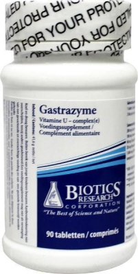 Foto van Biotics gastrazyme vitamine u 90tab via drogist