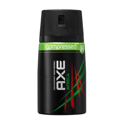 Foto van Axe deodorant body spray compressed africa 100ml via drogist