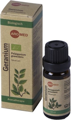 Foto van Aromed olie geranium bio 10ml via drogist