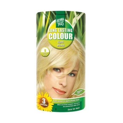 Hennaplus haarkleuring long lasting colour 8 light blond 100ml  drogist