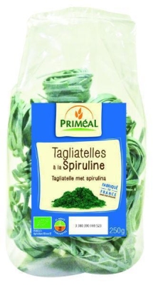 Foto van Primeal tagliatelle spirulina 250g via drogist