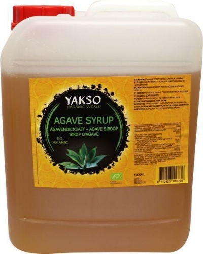 Foto van Yakso agave siroop jerrycan 5 ltr via drogist