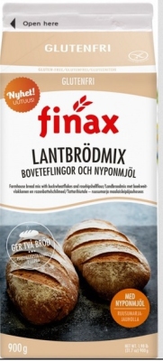 Foto van Finax bakmix landbrood 900gr via drogist