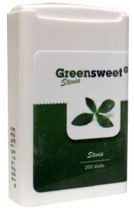 Foto van Greensweet stevia zoetjes 200st via drogist