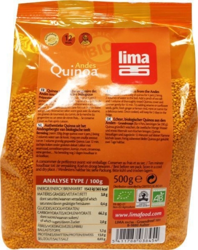 Foto van Lima quinoa 500g via drogist
