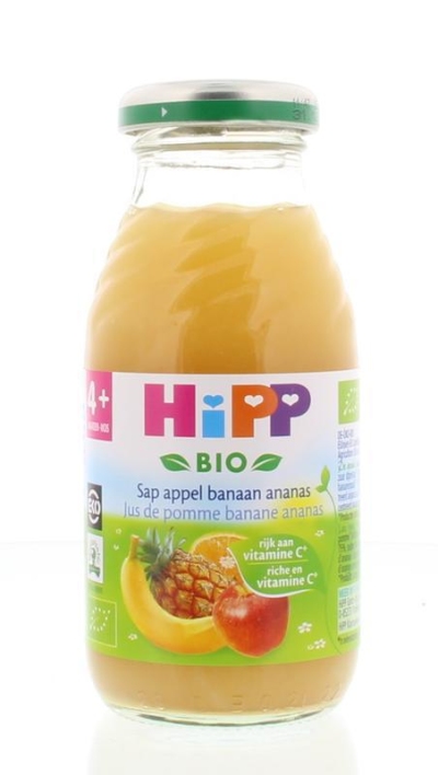 Foto van Hipp appel banaan ananassap 6maand 200ml via drogist
