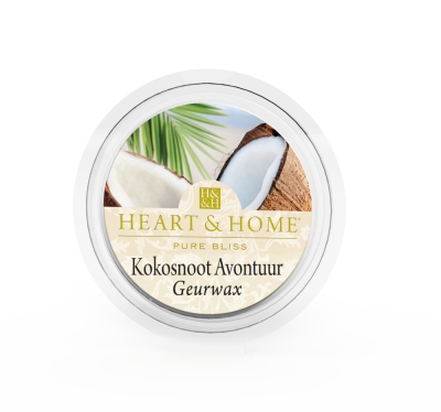 Heart & home geurwax - kokosnoot avontuur 1st  drogist