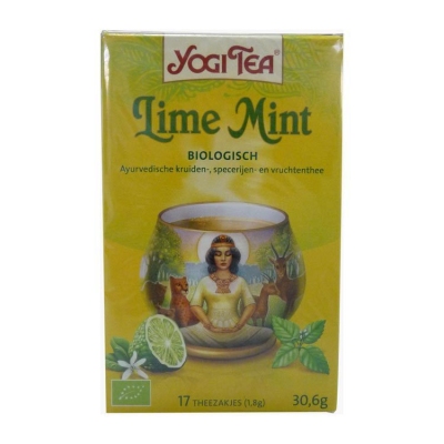 Foto van Yogi tea lime mint 17st via drogist