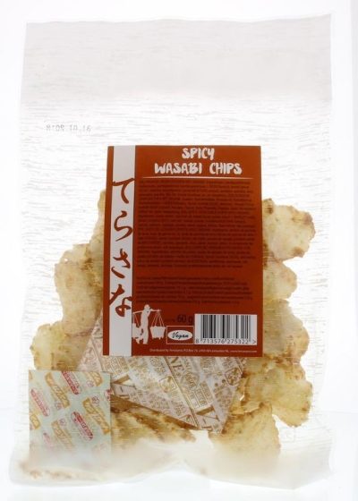 Foto van Terrasana wasabi chips spicy 60g via drogist