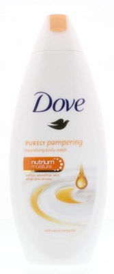 Foto van Dove shower cream oil natural care 250ml via drogist