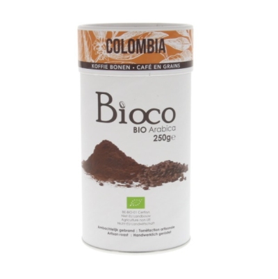 Foto van Bioco colombia gemalen koffie 250gr via drogist