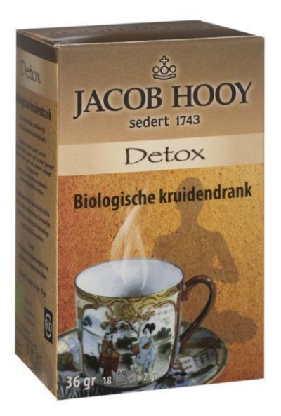 Foto van Jacob hooy detox theezakjes 6 x 6 x 18st via drogist