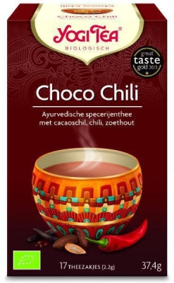 Foto van Yogi tea choco chilli 17st via drogist