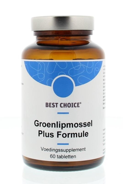 Foto van Best choice groenlipmossel plus formule 60tb via drogist