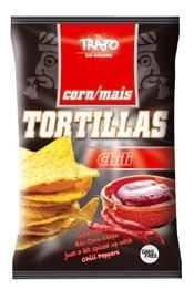 Foto van Trafo tortilla chips chili 200g via drogist