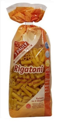 Foto van 3pauly pasta rigatoni mais 500g via drogist