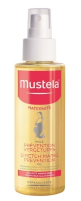 Foto van Mustela olie preventie zwangerschapsstriemen 105ml via drogist