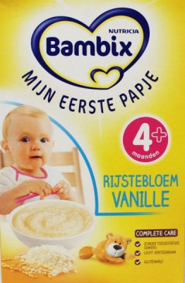 Bambix rijstebloem vanille 4m 200gr  drogist