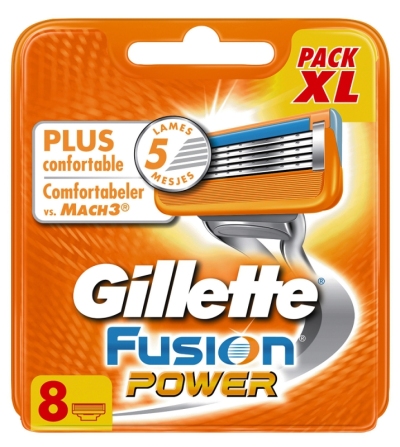 Foto van Gillette fusion power scheermesjes 8st via drogist