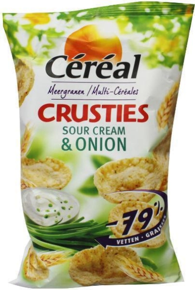 Foto van Cereal crusty delight sour cream & onion 85g via drogist