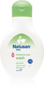 Foto van Natusan baby intensive care wash 250ml via drogist