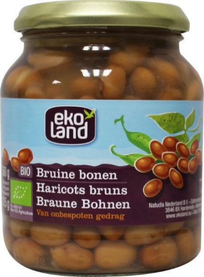 Foto van Ekoland bruine bonen 350g via drogist