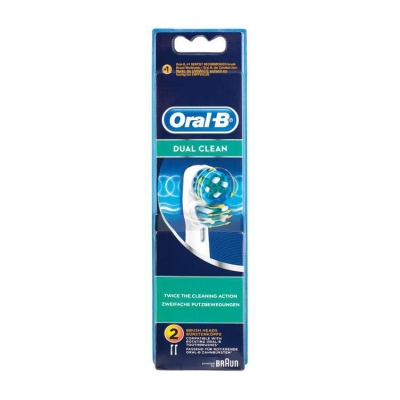 Foto van Oral-b opzetborstels premium dual clean 2st via drogist